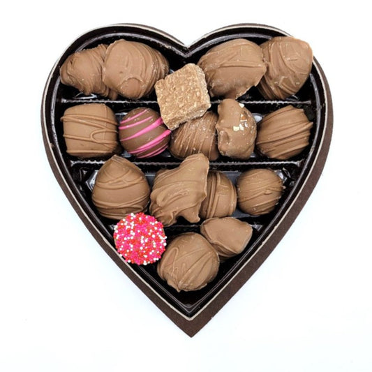 Heart Box - Assorted Milk Chocolate 8oz - 4/Case