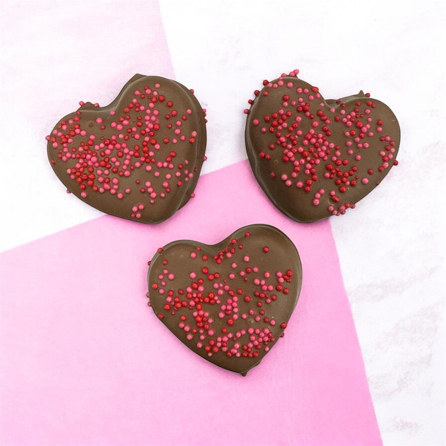 Valentine Peanut Butter Meltie Hearts (3 Pack Small) - 5/Case