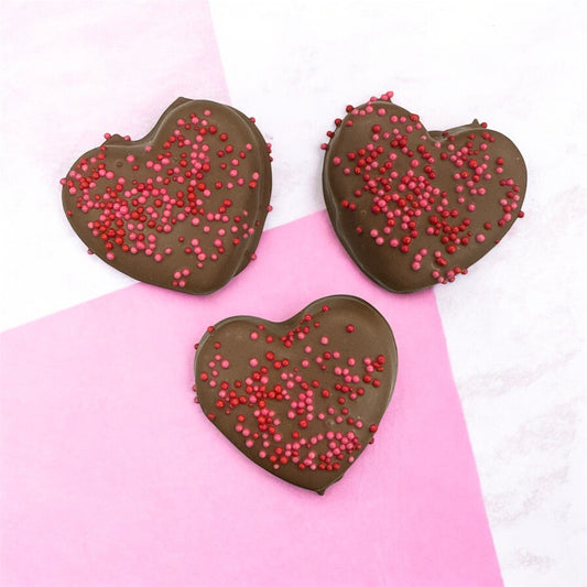 Valentine Peanut Butter Meltie Hearts (3 Pack Small) - 5/Case