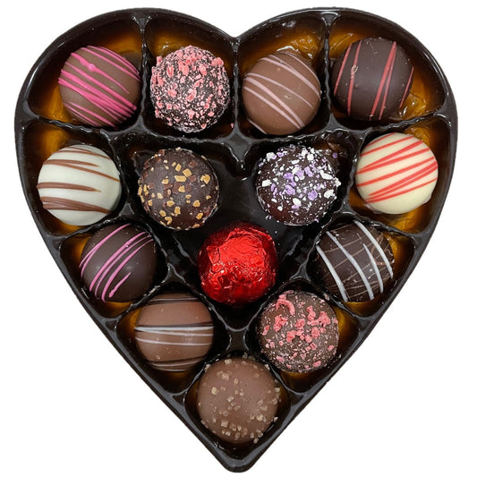 Heart Box - Assorted Truffles 7oz - 4/Case